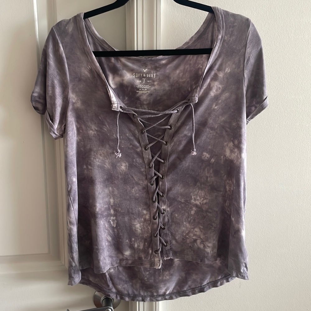 Lace up Soft & Sexy t shirt